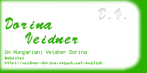 dorina veidner business card